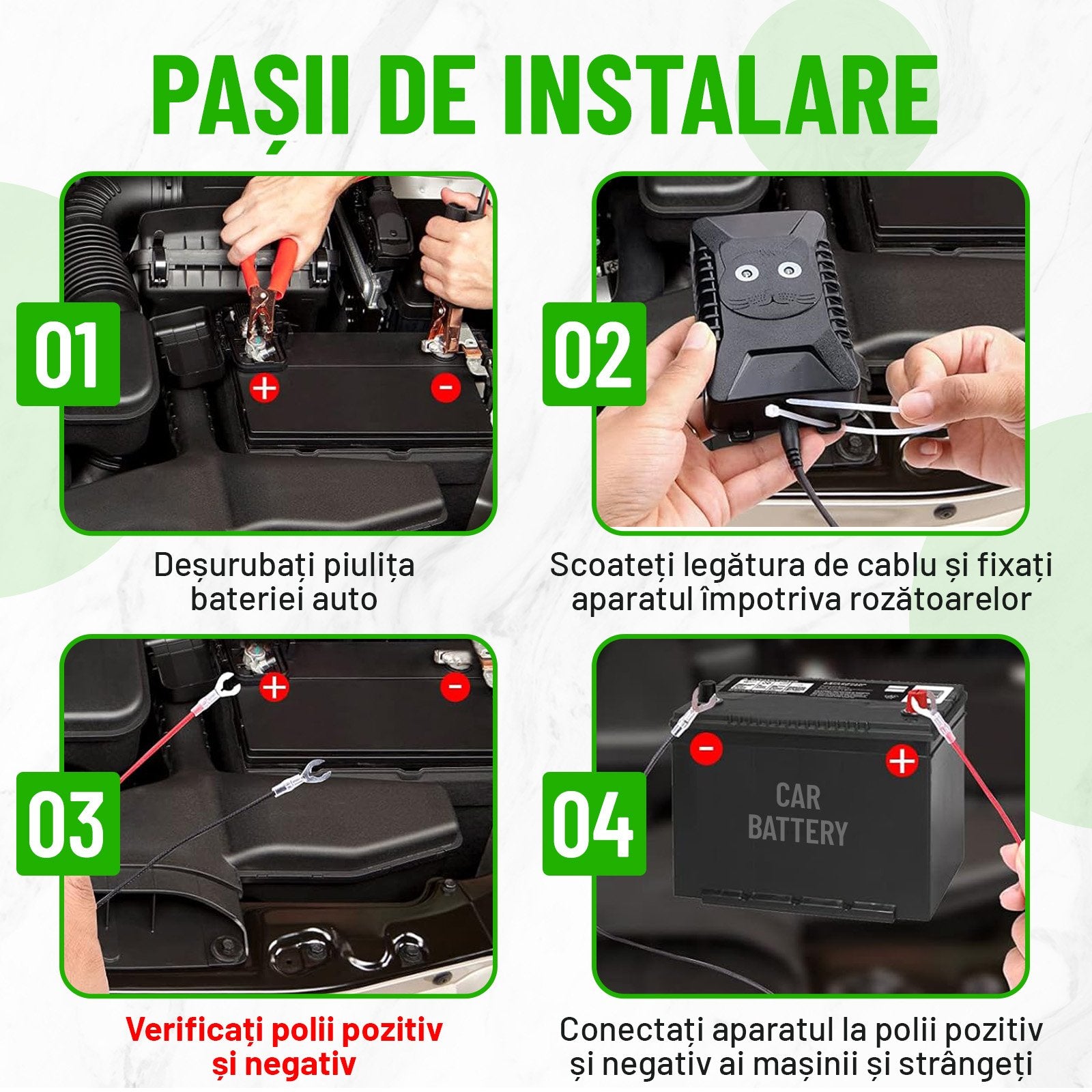 Aparat anti-rozatoare autovehicule, Nivazo® AR28, 3 modalitati alimentare