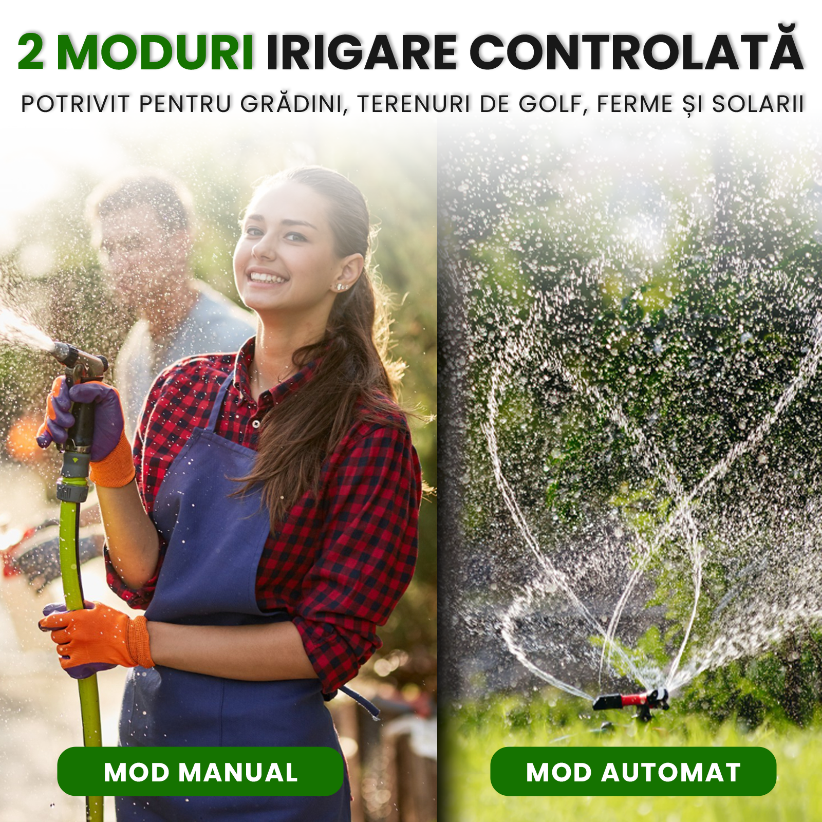 Programator pentru irigare Nivazo® WaterMaster HCT-M09, 4 zone, detectie ploaie